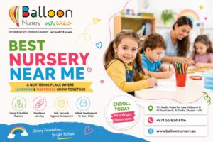 Children learning through creative play at the best nursery near me in Sharjah