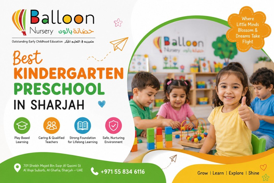 Children enjoying creative classroom activities at the best kindergarten preschool in Sharjah
