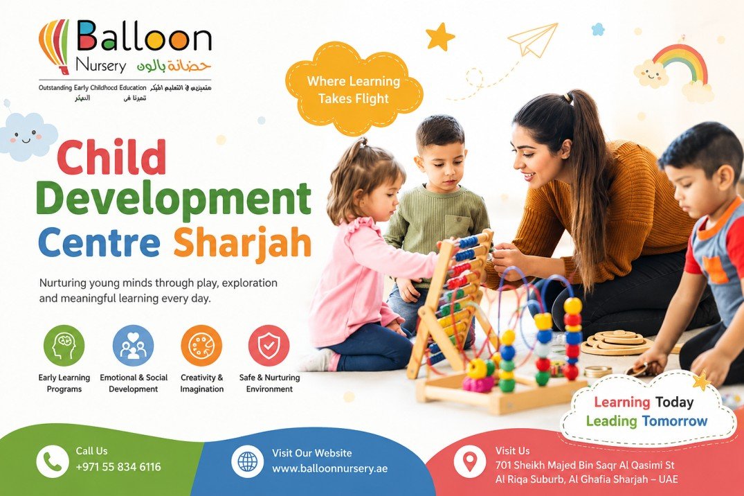 Children learning through play at child development centre Sharjah