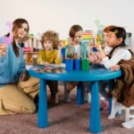 children learning activities in childcare centre in Sharjah classroom environment