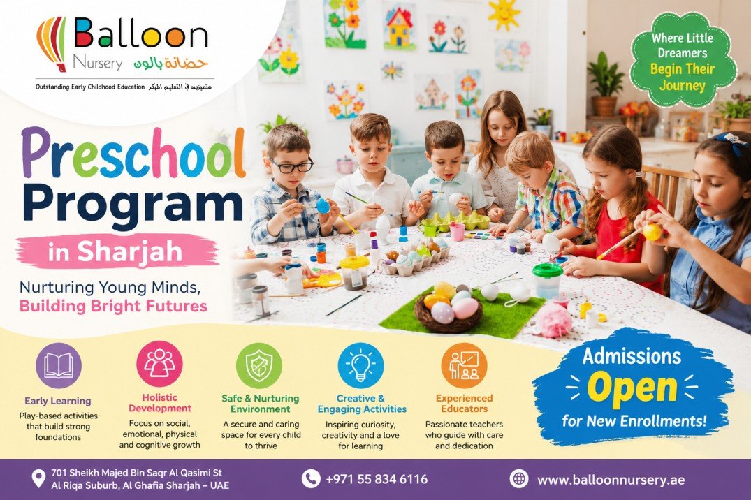 Preschool Program in Sharjah for Happy and Curious Learners