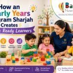 Children learning through creative classroom activities in an early years program Sharjah