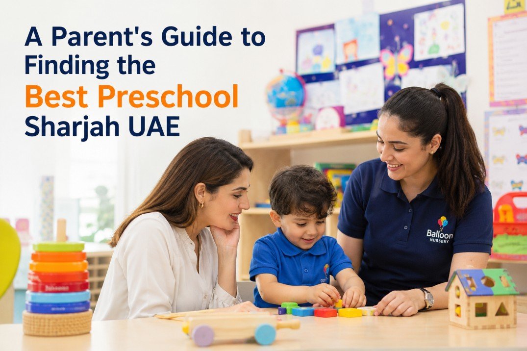 Children participating in interactive learning activities at the best preschool Sharjah UAE while developing creativity and confidence